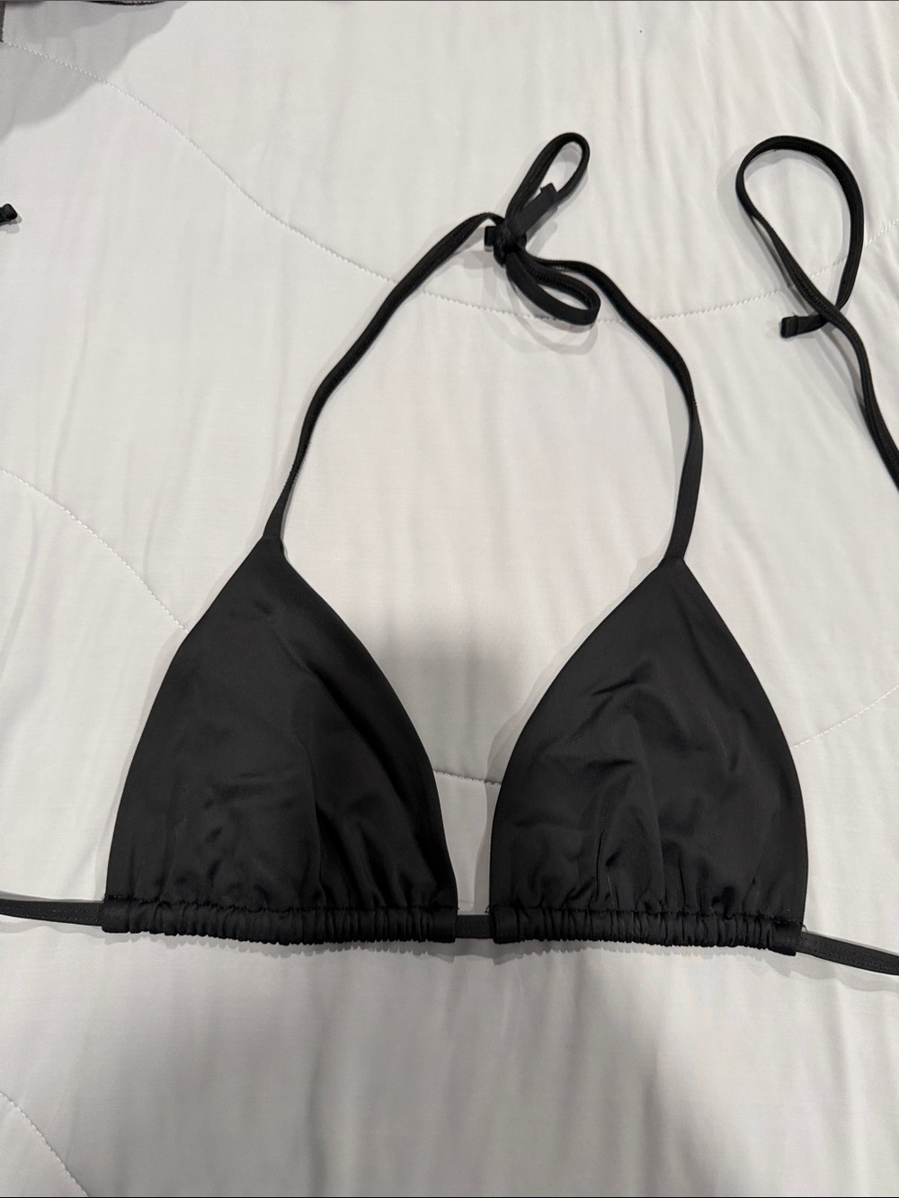 Classic Black Triangle Bikini Top - kl swim wear